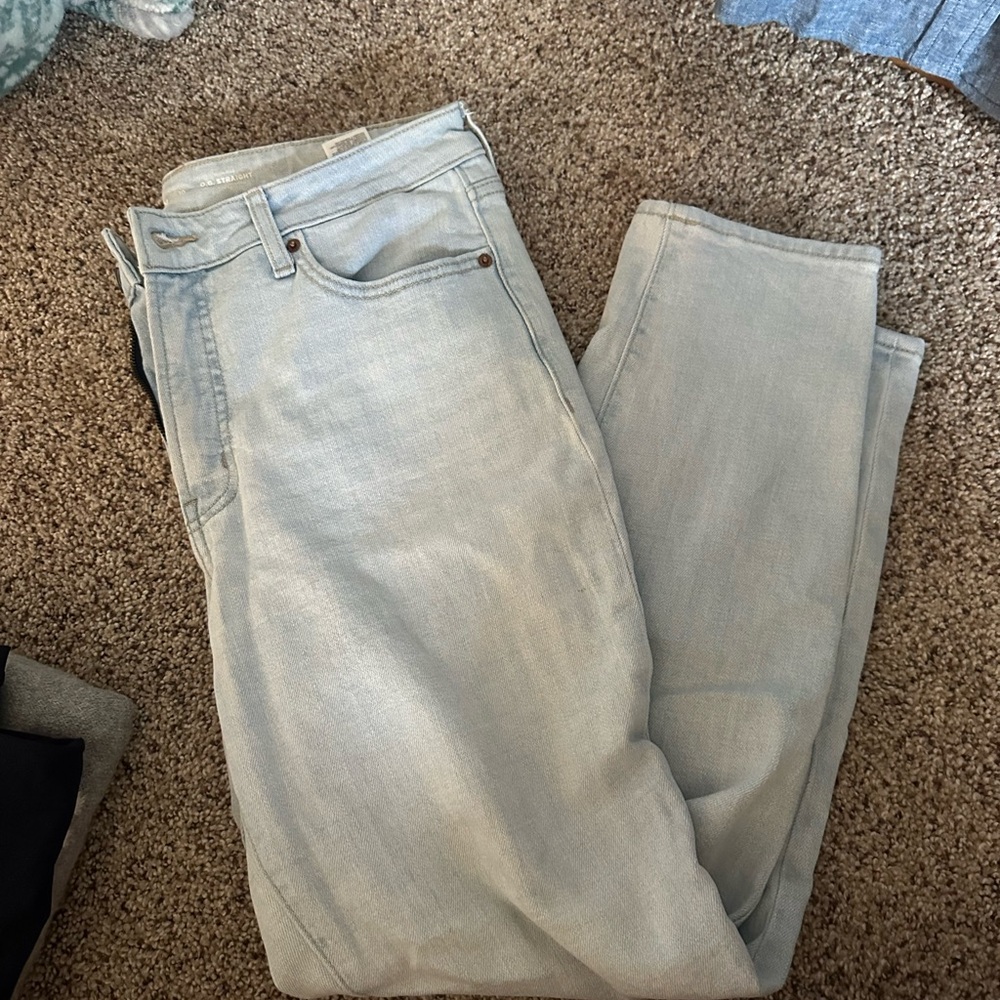 Light blue jeans with no holes from Old Navy. Size 10